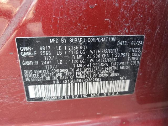 2024 SUBARU CROSSTREK #3305316300