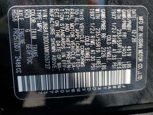 2021 NISSAN ROGUE PLAT JN8AT3DDXMW306737