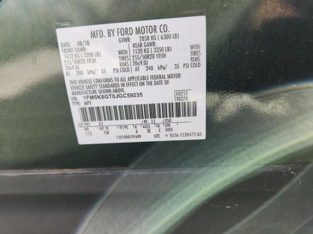 2018 FORD EXPLORER SPORT 1FM5K8GT0JGC59235