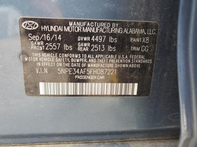 2015 HYUNDAI SONATA SPORT 5NPE34AF5FH087221