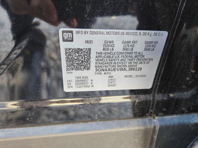 2021 CHEVROLET EQUINOX LT - 3GNAXUEV9ML399129