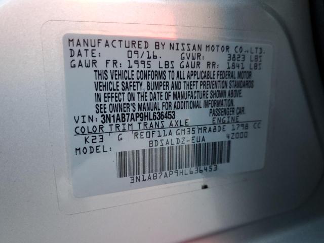 2017 NISSAN SENTRA S 3N1AB7AP9HL636453