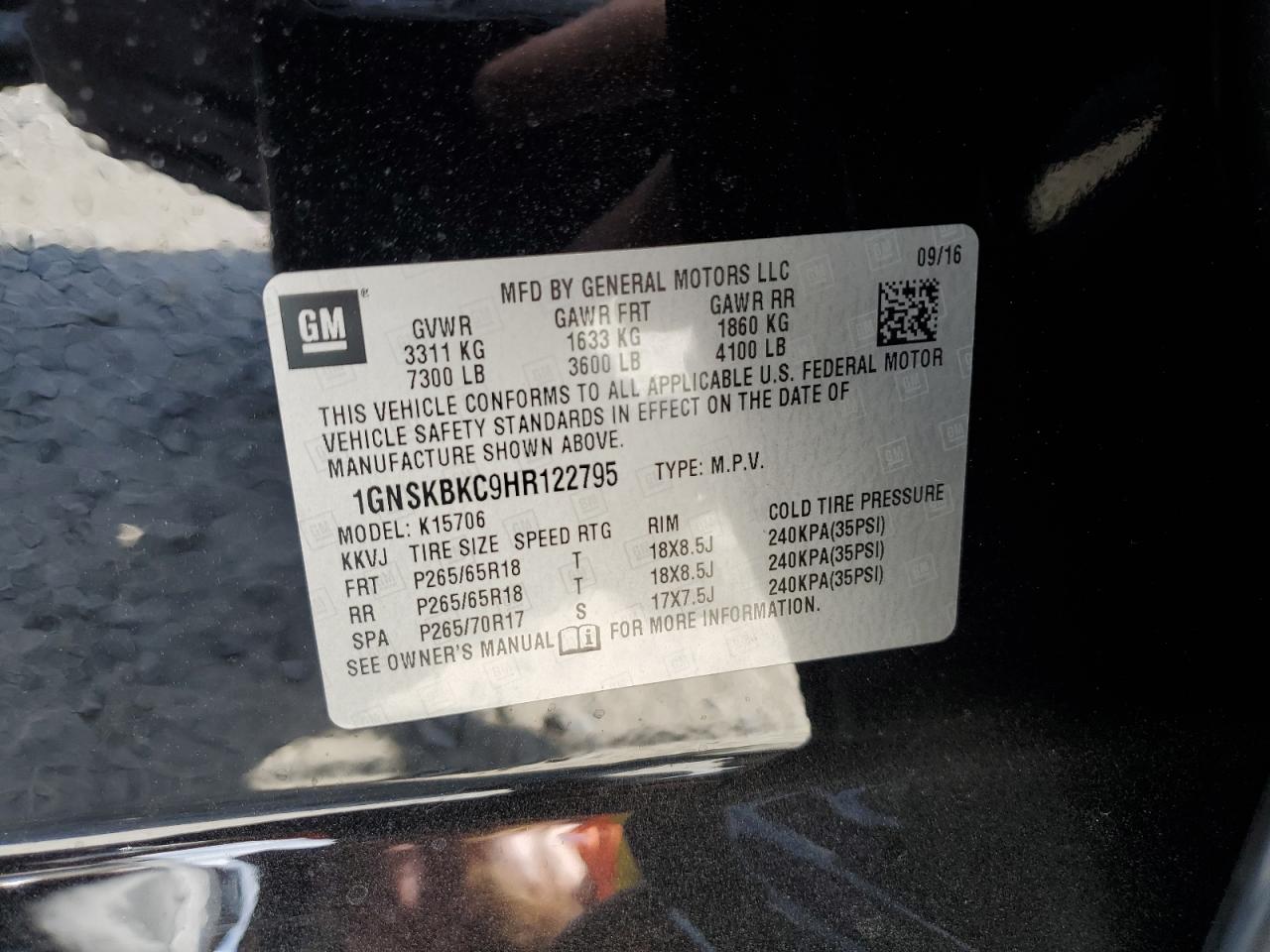 CHEVROLET TAHOE K1500 LT