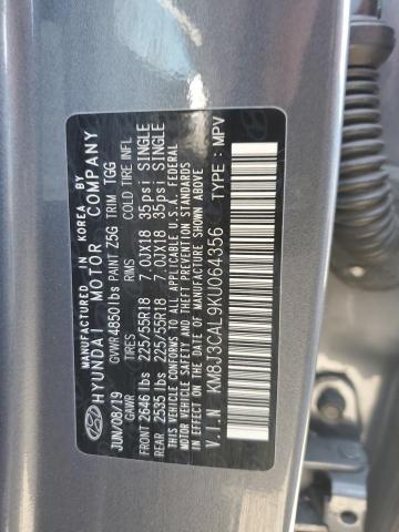 2019 HYUNDAI TUCSON LIM KM8J3CAL9KU064356