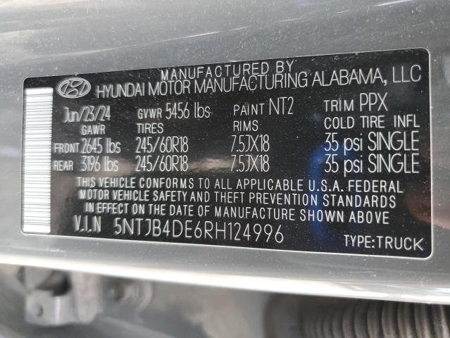 2024 HYUNDAI SANTA CRUZ SEL 5NTJB4DE6RH124996