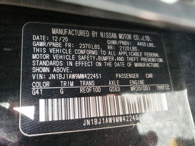 2021 NISSAN ROGUE SPOR #3310440329