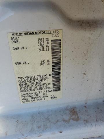 2020 NISSAN ALTIMA S 1N4BL4BV1LC217162