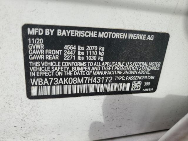 2021 BMW 228XI WBA73AK08M7H43172