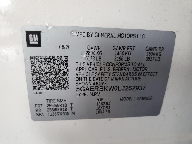 2020 BUICK ENCLAVE ES 5GAERBKW0LJ252937