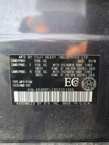 2016 SUBARU OUTBACK 3. 4S4BSFLC8G3291086