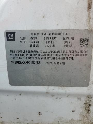 2014 CHEVROLET CRUZE LT - 1G1PK5SB8E7252056