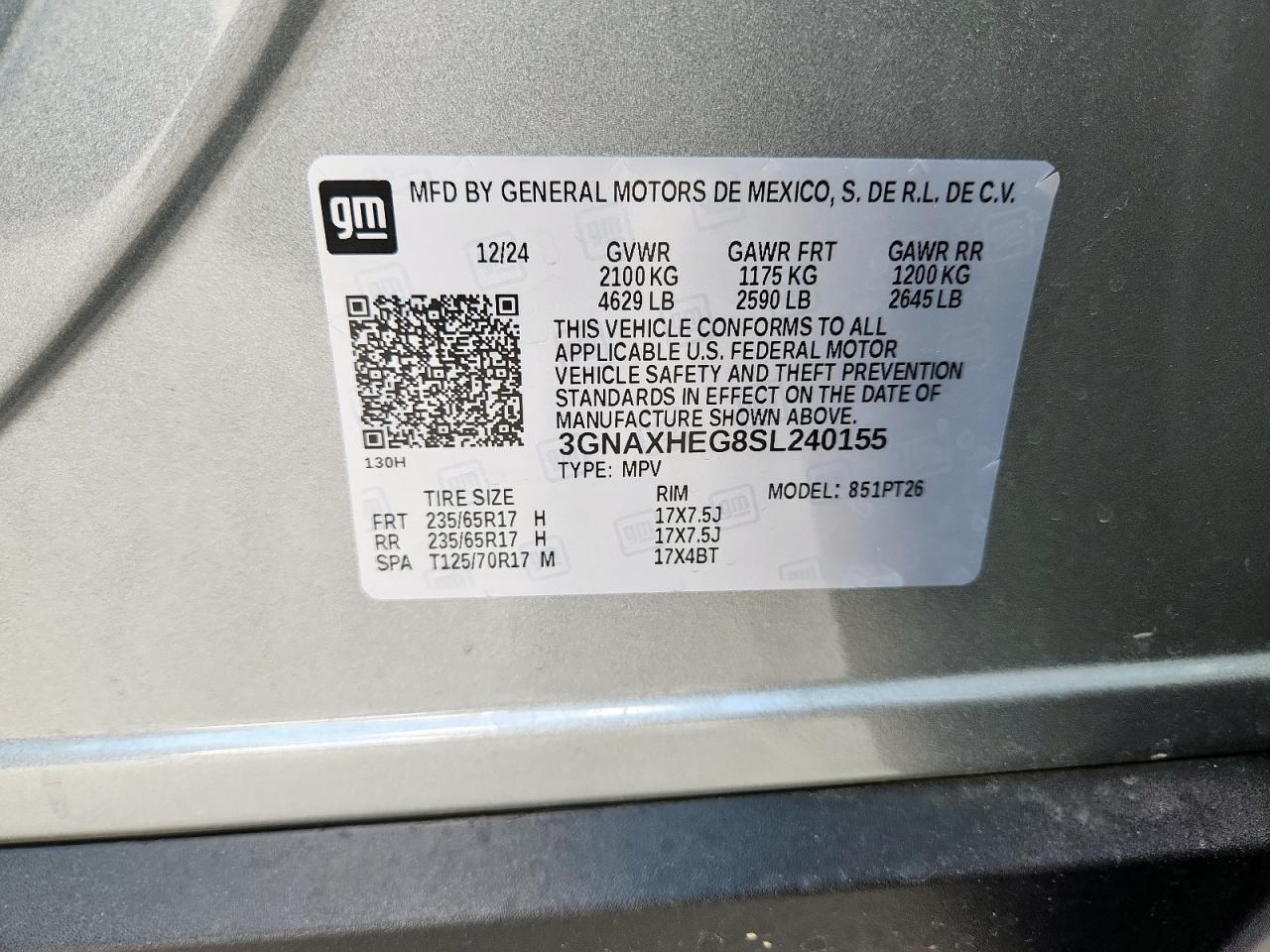 CHEVROLET EQUINOX LT