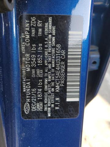 2017 HYUNDAI ACCENT SE KMHCT5AE4HU331658