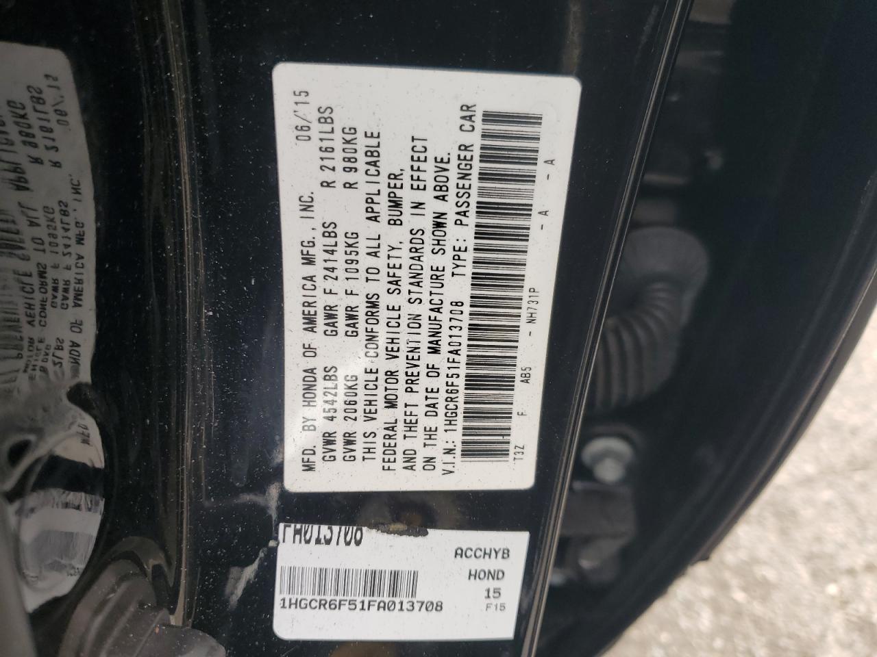 HONDA ACCORD HYBRID EXL