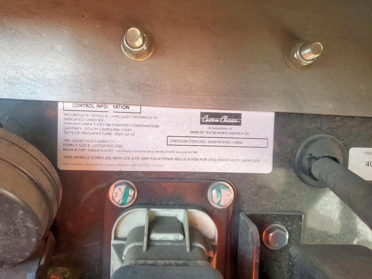 Lot #3308315177 2020 FREIGHTLINER MT45