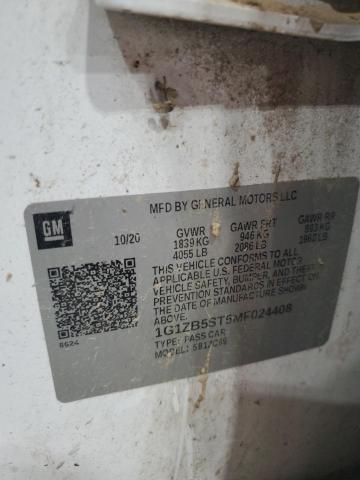 2021 CHEVROLET MALIBU LS 1G1ZB5ST5MF024408