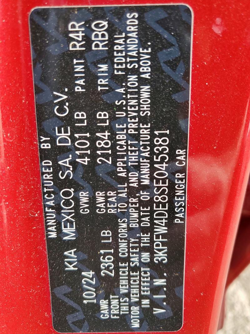 2025 KIA K4 GT LINE - 3KPFW4DE8SE045381