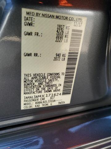 2018 NISSAN ALTIMA 2.5 1N4AL3AP4JC171624
