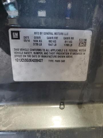 2014 CHEVROLET SONIC LT - 1G1JC5SG0E4209427