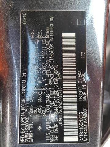 2010 TOYOTA LAND CRUIS - JTMHY7AJ9A5005715