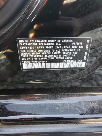 2015 VOLKSWAGEN PASSAT SEL 1VWCV7A3XFC060548