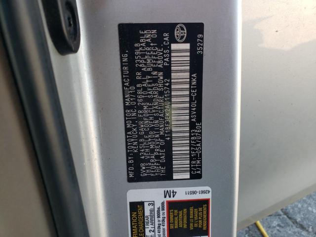 2010 TOYOTA CAMRY BASE #3292490726