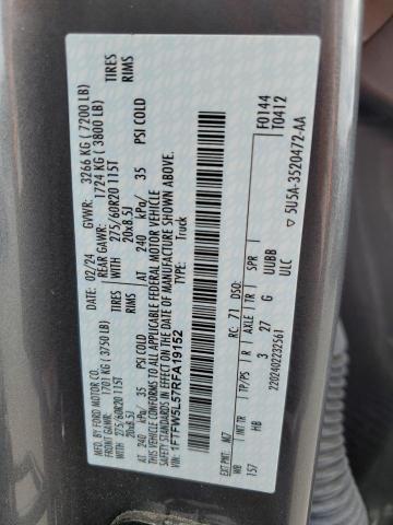 2024 FORD F150 LARIA 1FTFW5L57RFA19152