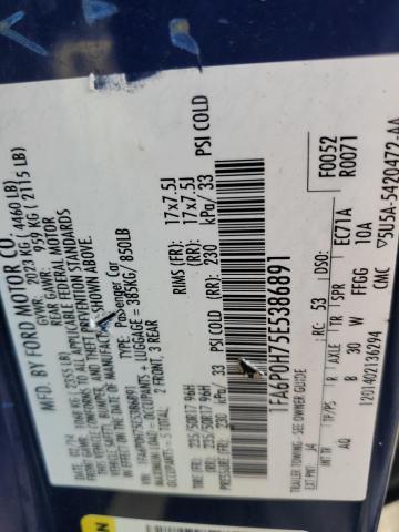 2014 FORD FUSION SE - 1FA6P0H75E5386891