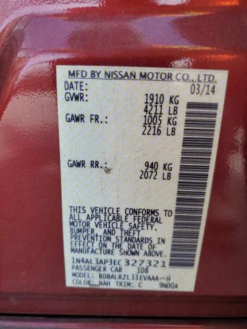 2014 NISSAN ALTIMA 2.5 - 1N4AL3AP3EC327321