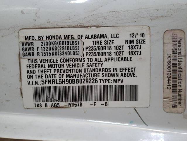 2011 HONDA ODYSSEY TO #3269935016