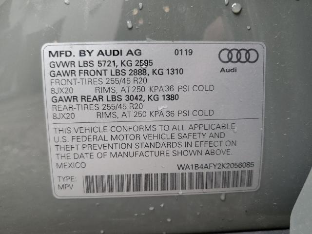 2019 AUDI SQ5 PREMIU - WA1B4AFY2K2056085