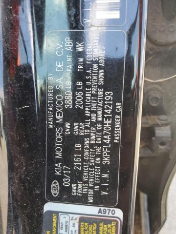 2017 KIA FORTE LX 3KPFL4A70HE142193