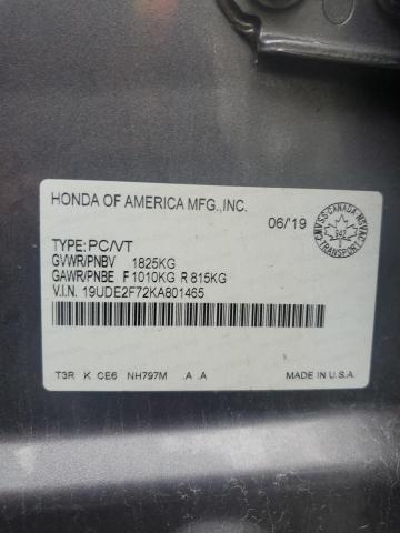 2019 ACURA ILX PREMIU - 19UDE2F72KA801465