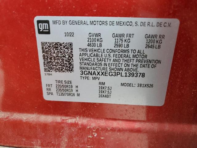 2023 CHEVROLET EQUINOX PR - 3GNAXXEG3PL139378