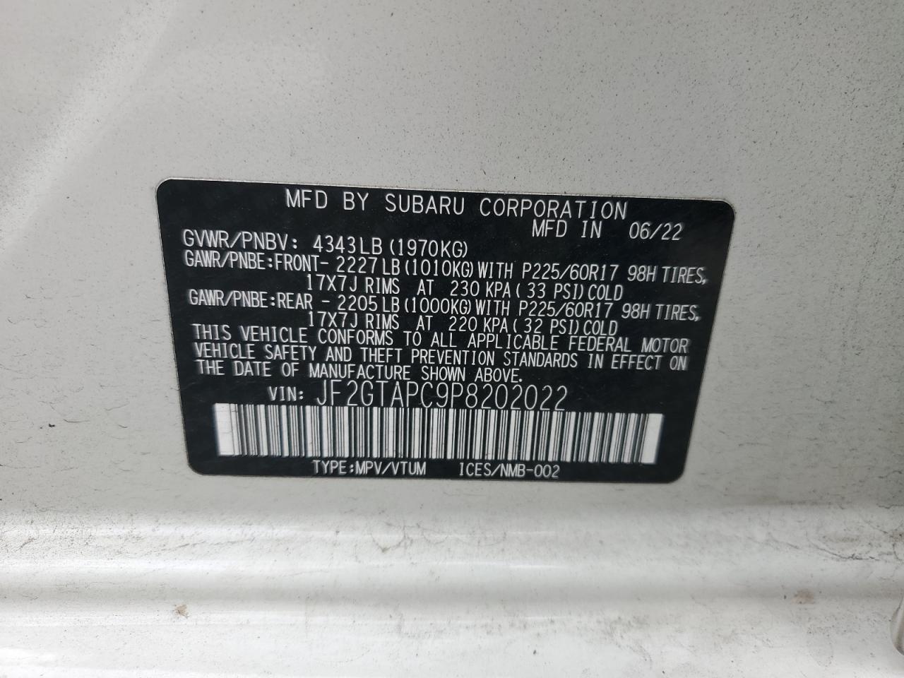 SUBARU CROSSTREK PREMIUM