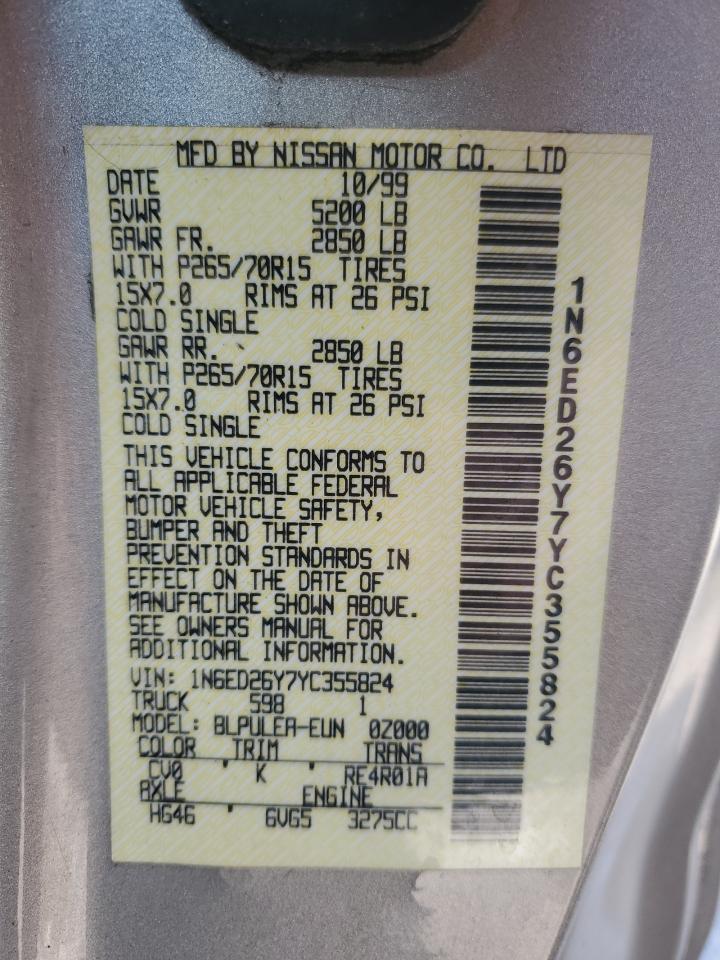 Lot #3248505557 2000 NISSAN FRONTIER K