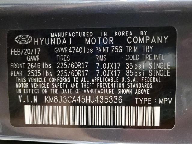 2017 HYUNDAI TUCSON LIM #3283961804