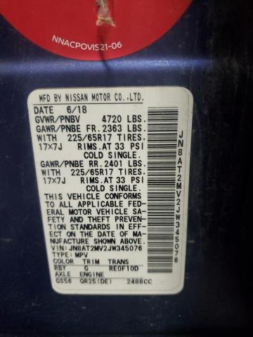 2018 NISSAN ROGUE S JN8AT2MV2JW345076