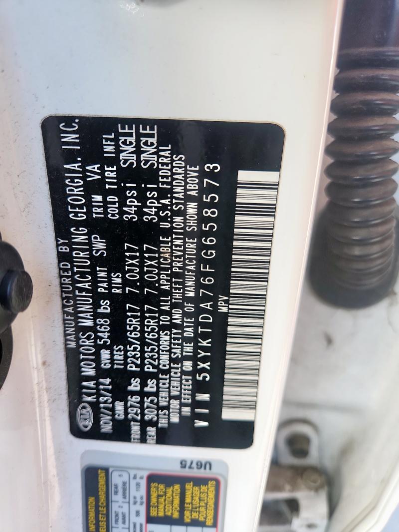 2015 KIA SORENTO LX - 5XYKTDA76FG658573