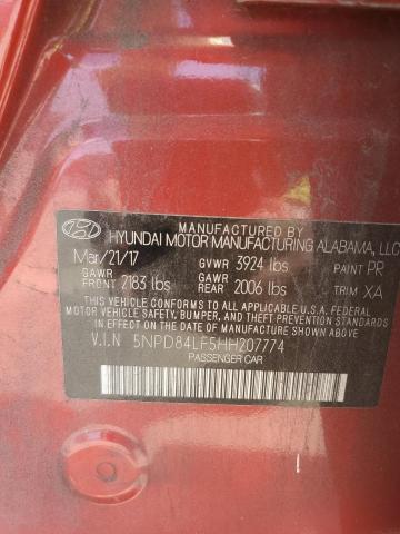 2017 HYUNDAI ELANTRA SE 5NPD84LF5HH207774