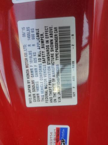 2015 HONDA CR-Z - JHMZF1D46FS003389