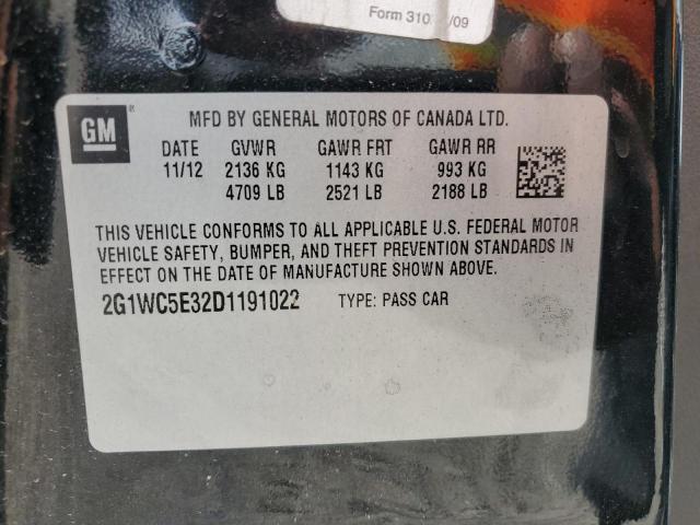 2013 CHEVROLET IMPALA LTZ - 2G1WC5E32D1191022
