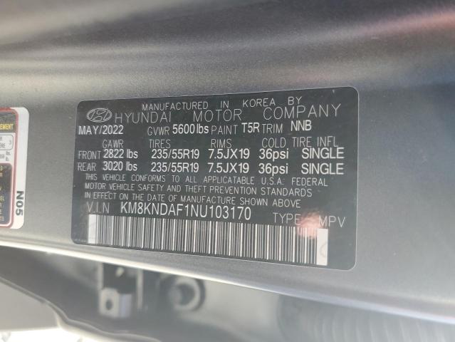 2022 HYUNDAI IONIQ 5 SEL KM8KNDAF1NU103170