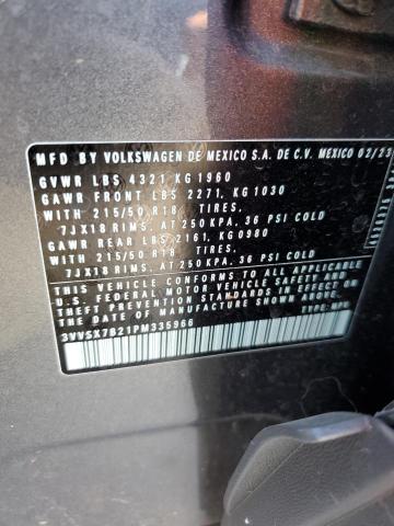 2023 VOLKSWAGEN TAOS SE 3VVSX7B21PM335966