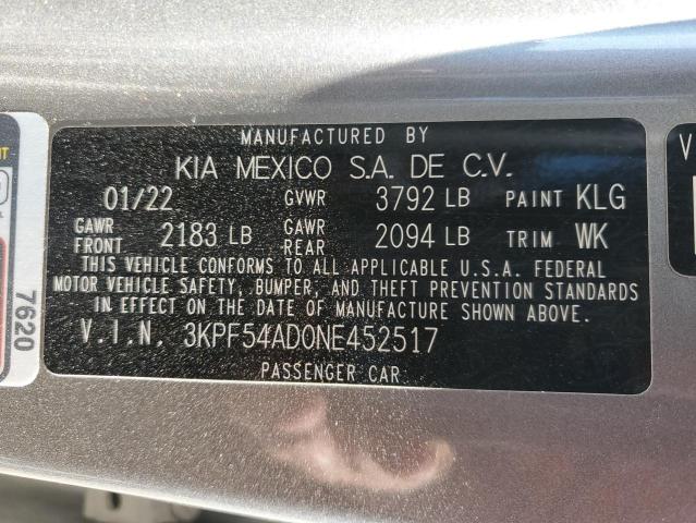 2022 KIA FORTE GT L - 3KPF54AD0NE452517