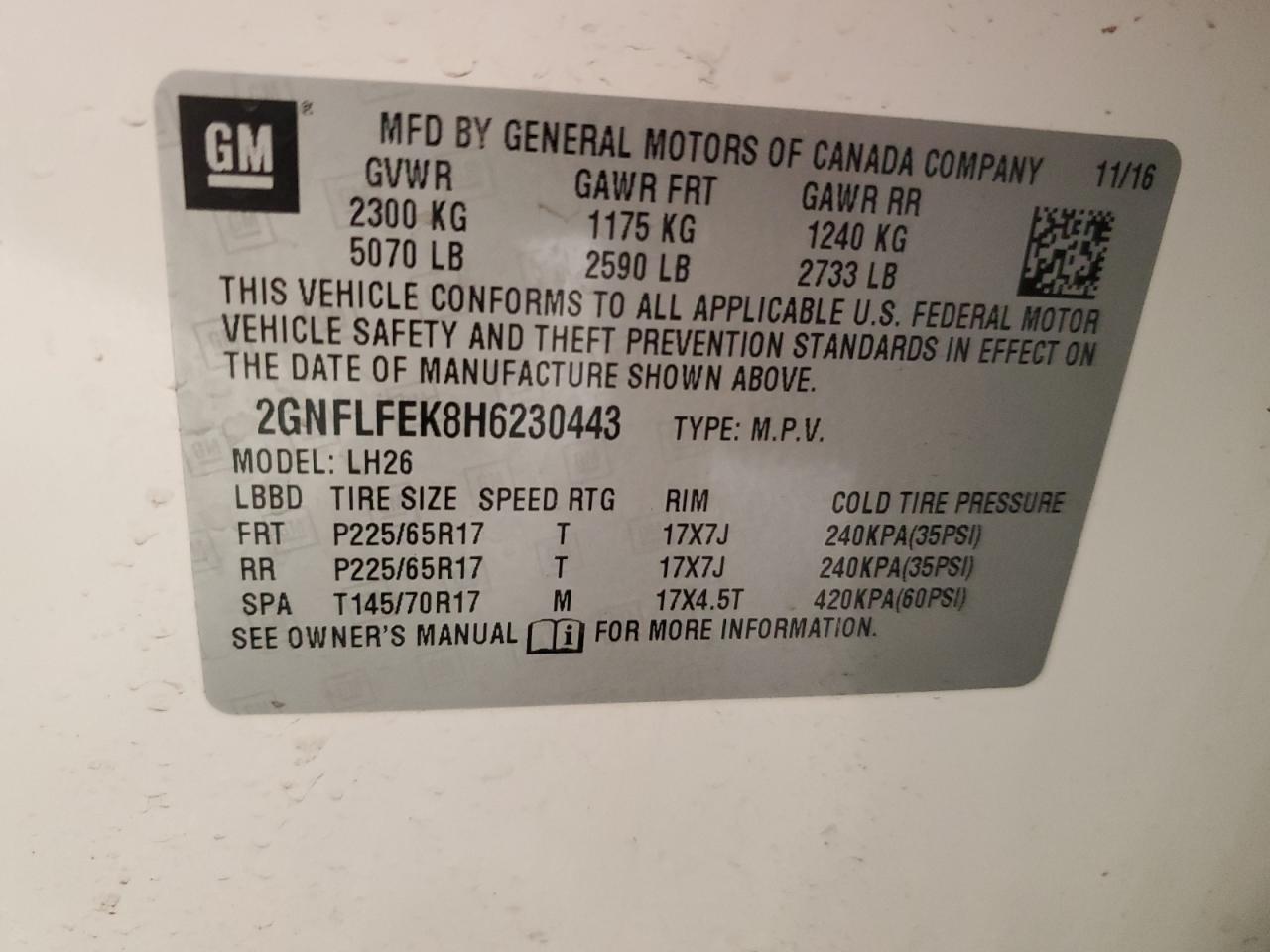 CHEVROLET EQUINOX LT