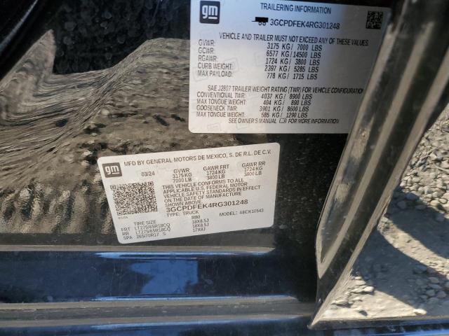 2024 CHEVROLET SILVERADO - 3GCPDFEK4RG301248