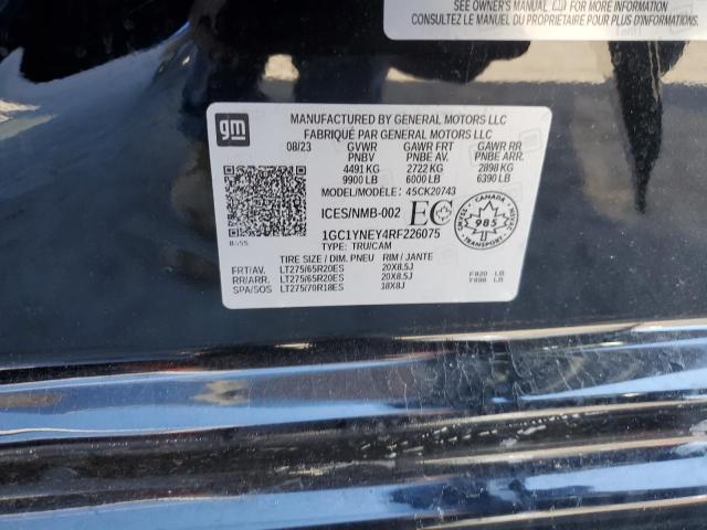 2024 CHEVROLET SILVERADO - 1GC1YNEY4RF226075