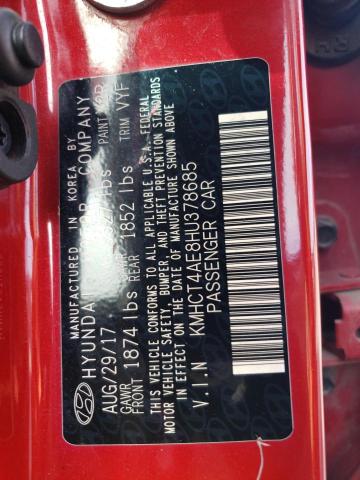 2017 HYUNDAI ACCENT SE KMHCT4AE8HU378685