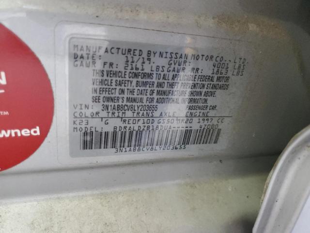 2020 NISSAN SENTRA SV 3N1AB8CV8LY203655